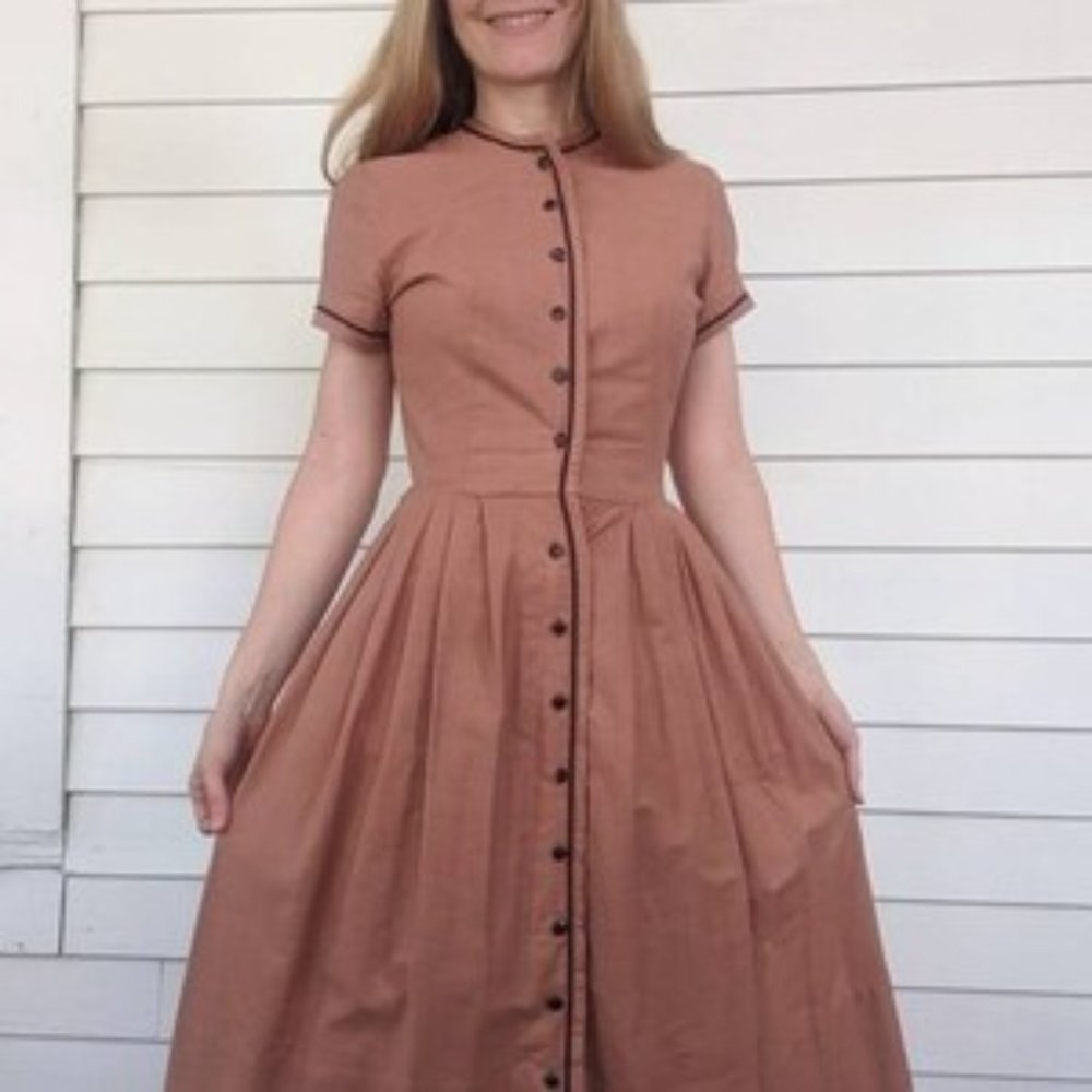 Vintage Button Front Dress